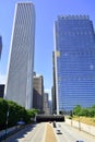 Downtown Chicago view from the Millennium Park, Chicago, Illinois, USA Royalty Free Stock Photo