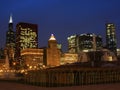 Downtown Chicago viewed from the base of Buckingha