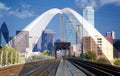 Downtown Dallas and The Margaret Mc-bermott Bridge
