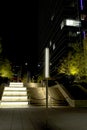 Downtown of city Dallas night view Royalty Free Stock Photo