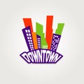 Downtown City Logo Symbol Icon