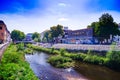 Downtown in the city of Siegen in the Siegerland area