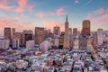 Downtown city skyline San Francisco cityscape in USA Royalty Free Stock Photo