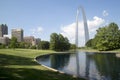 Downtown of city ST Louis view with Arch MO USA Royalty Free Stock Photo