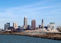 Downtown Cleveland Royalty Free Stock Photo