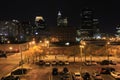 Downtown Cleveland at Night Royalty Free Stock Photo