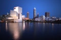 Downtown Cleveland Ohio SKYLINE Night View