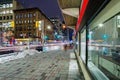 Downtown core of Ottawa at night. Royalty Free Stock Photo