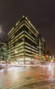 Downtown core of Ottawa at night. Royalty Free Stock Photo