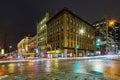 Downtown core of Ottawa at night. Royalty Free Stock Photo