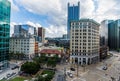 Downtown Culrural District next to Allegheny Landing in Pittsburgh, Pennsylvania