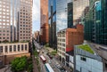 Downtown Culrural District next to Allegheny Landing in Pittsburgh, Pennsylvania