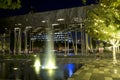 Downtown Dallas Klyde Warren Park night scenes Royalty Free Stock Photo