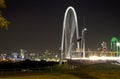 Downtown Dallas night scenes background Royalty Free Stock Photo