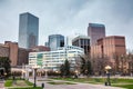Downtown Denver cityscape Royalty Free Stock Photo