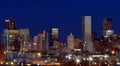 Downtown Denver, Colorado, at night