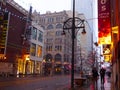 Downtown Denver Night Scenes Royalty Free Stock Photo