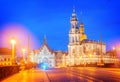 Downtown of Dresden, Germany Royalty Free Stock Photo