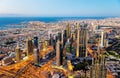 Downtown of Dubai as seen from Burj Khalifa Royalty Free Stock Photo