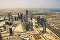 Downtown Dubai from a birdseye view