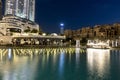 Downtown, Dubai, United Arab Emirates Dubai Fountain Lake Ride tourist attraction, place to visit in uae Royalty Free Stock Photo