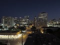 Downtown Fort Lauderdale skyline at night Royalty Free Stock Photo