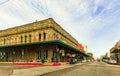 The historic Strand District in downtown Galveston, Texas