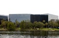 Downtown glass office building Royalty Free Stock Photo