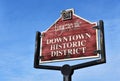 Downtown Historic District Sign, Fayetteville, NC