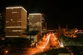 Downtown Honolulu At Night Royalty Free Stock Photo