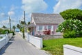 Downtown Pink House on Green Turtle Cay in Bahamas Royalty Free Stock Photo