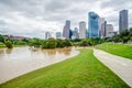 Houston Downtown Flood Royalty Free Stock Photo