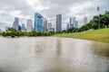 Houston Downtown Flood Royalty Free Stock Photo