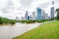 Houston Downtown Flood Royalty Free Stock Photo