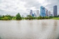 Houston Downtown Flood Royalty Free Stock Photo