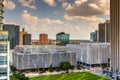 Downtown Houston highrise buildings Royalty Free Stock Photo