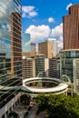 Downtown Houston highrise buildings Royalty Free Stock Photo