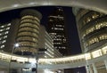 Downtown Houston at night Royalty Free Stock Photo