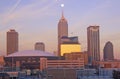 Downtown Indianapolis at Sunrise, Indianapolis, Indiana Royalty Free Stock Photo