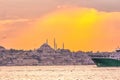 Downtown Istanbul cityscape in Turkey