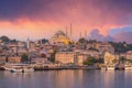 Downtown Istanbul cityscape of Turkey Royalty Free Stock Photo