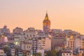 Downtown Istanbul cityscape of Turkey Royalty Free Stock Photo