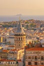 Downtown Istanbul cityscape of Turkey Royalty Free Stock Photo