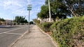 Downtown Lakeland Florida permit parking only sign Royalty Free Stock Photo