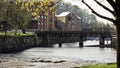 Downtown landscape The Mill under construction Royalty Free Stock Photo