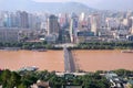 Downtown Lanzhou Royalty Free Stock Photo