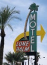 downtown Las Vegas the LONE PALM MOTEL,