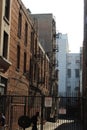 Downtown Los Angeles Alleyway with Gate