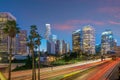 Downtown Los Angeles city skyline, cityscape of LA Royalty Free Stock Photo