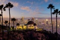 Downtown Los Angeles city skyline, cityscape of LA Royalty Free Stock Photo